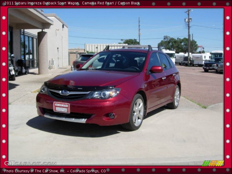 Camellia Red Pearl / Carbon Black 2011 Subaru Impreza Outback Sport Wagon