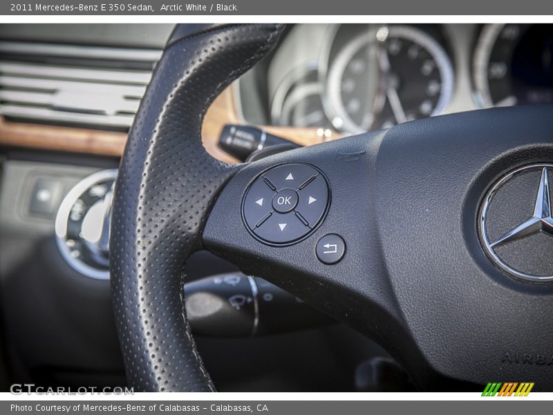 Arctic White / Black 2011 Mercedes-Benz E 350 Sedan