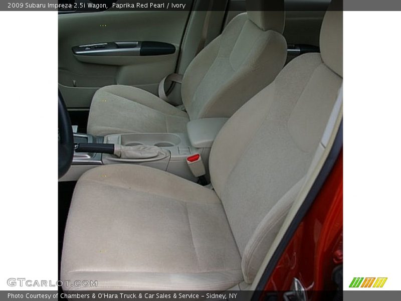 Paprika Red Pearl / Ivory 2009 Subaru Impreza 2.5i Wagon