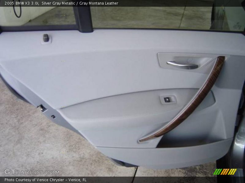 Silver Gray Metallic / Gray Montana Leather 2005 BMW X3 3.0i