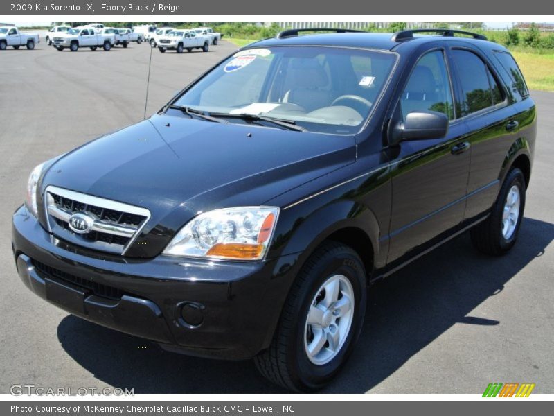 Ebony Black / Beige 2009 Kia Sorento LX