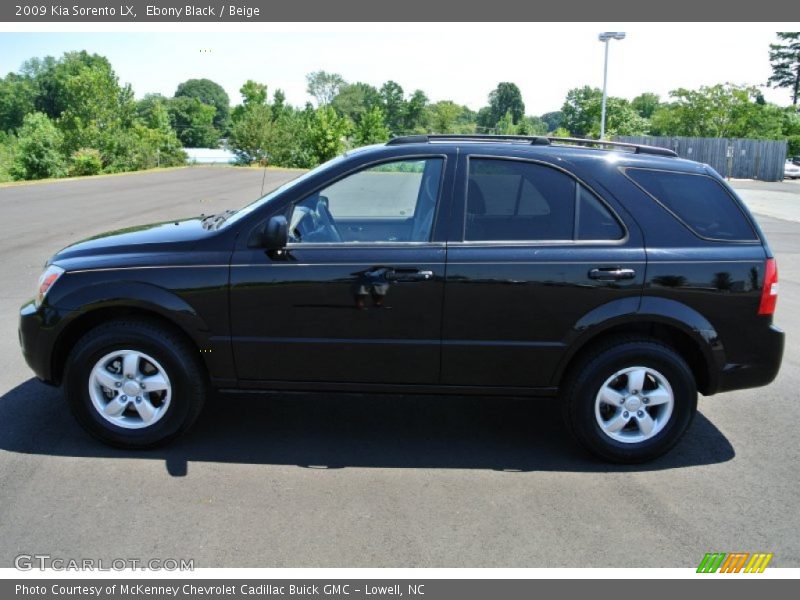 Ebony Black / Beige 2009 Kia Sorento LX