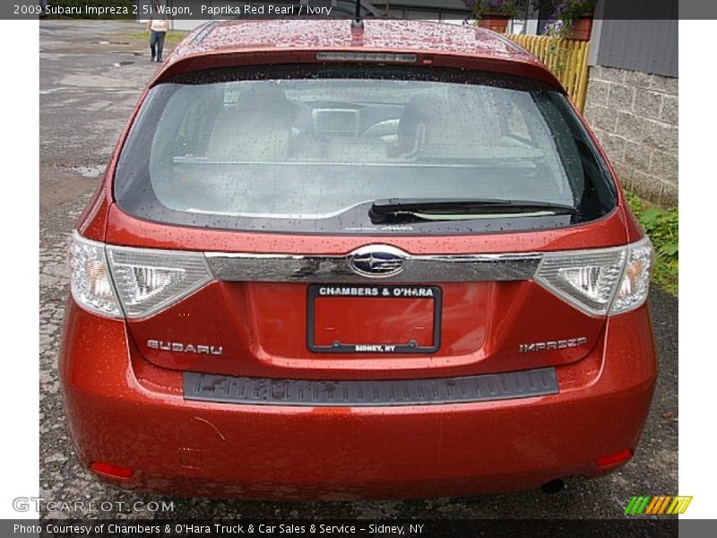 Paprika Red Pearl / Ivory 2009 Subaru Impreza 2.5i Wagon