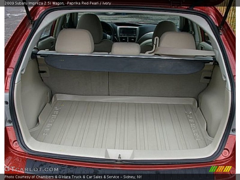 Paprika Red Pearl / Ivory 2009 Subaru Impreza 2.5i Wagon