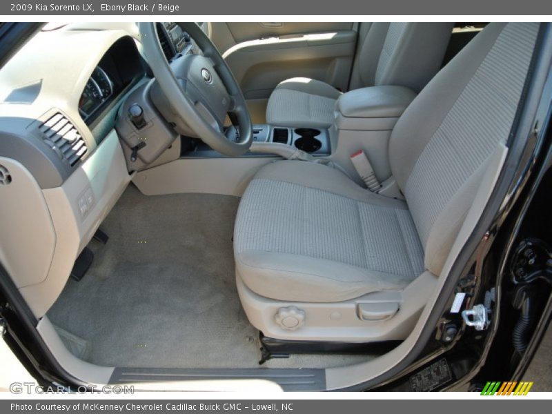 Ebony Black / Beige 2009 Kia Sorento LX