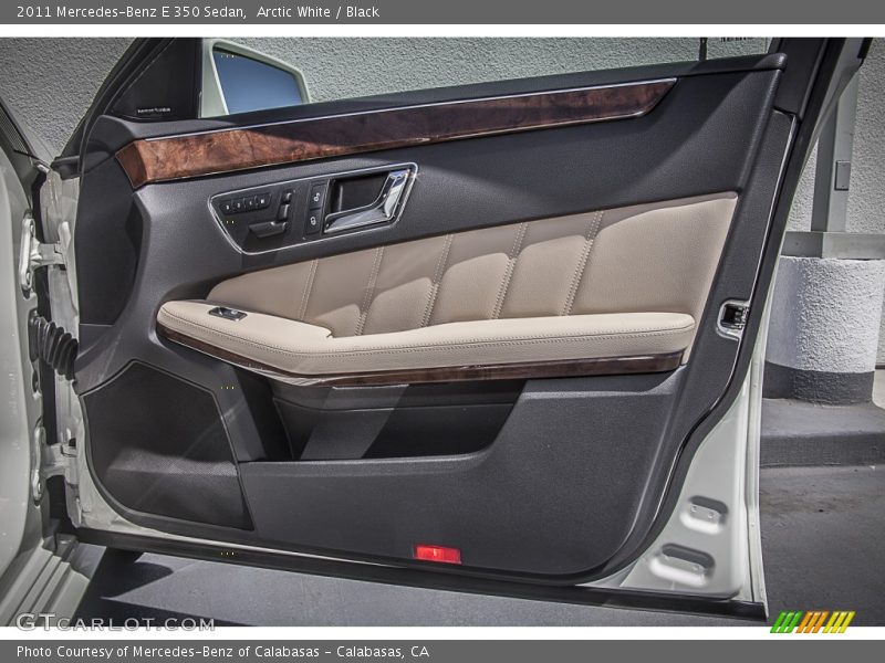 Arctic White / Black 2011 Mercedes-Benz E 350 Sedan