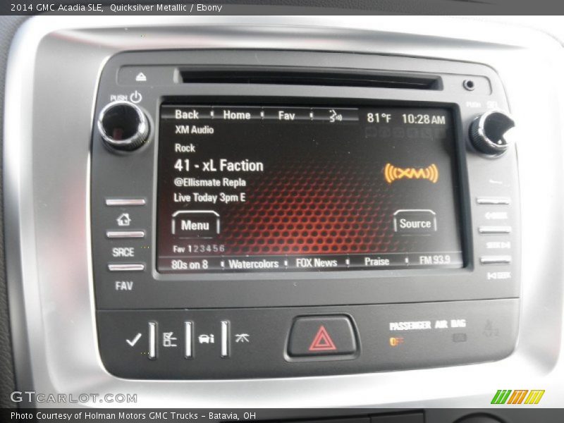Quicksilver Metallic / Ebony 2014 GMC Acadia SLE