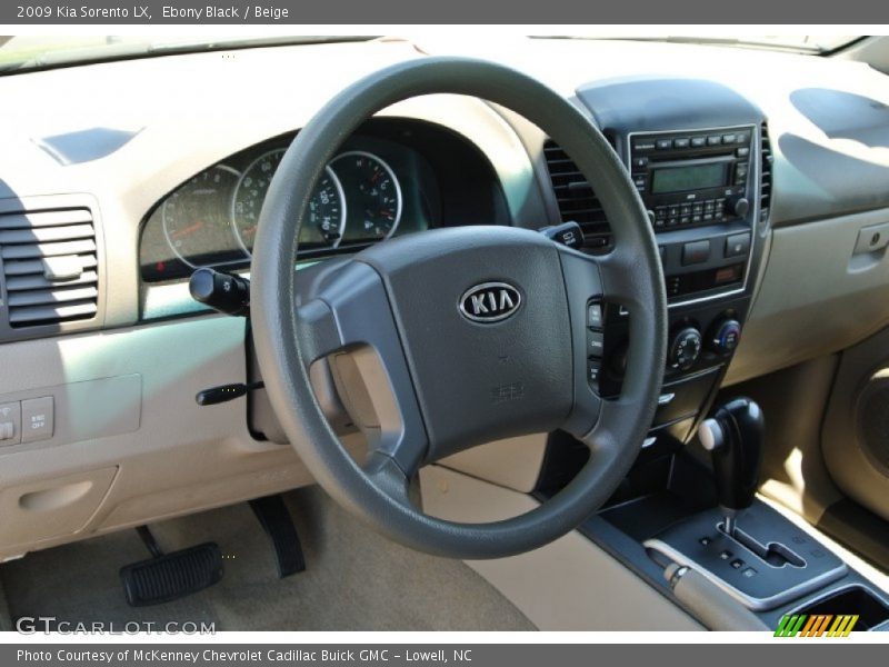 Ebony Black / Beige 2009 Kia Sorento LX