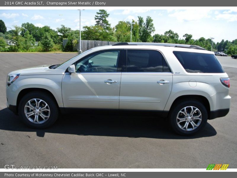 Champagne Silver Metallic / Ebony 2014 GMC Acadia SLT