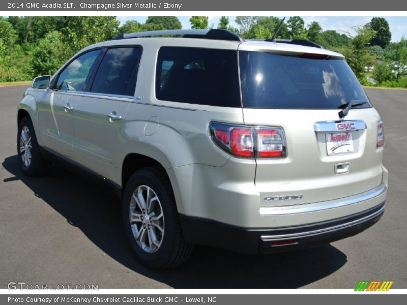 Champagne Silver Metallic / Ebony 2014 GMC Acadia SLT