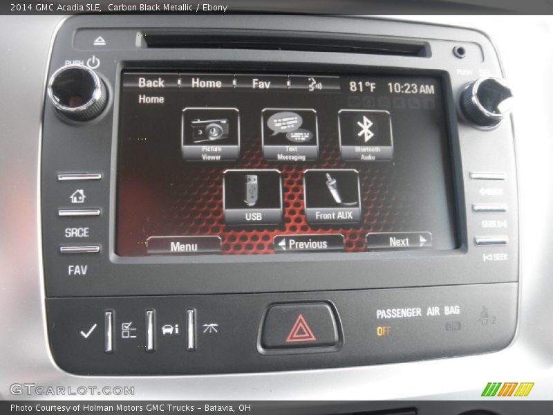 Carbon Black Metallic / Ebony 2014 GMC Acadia SLE