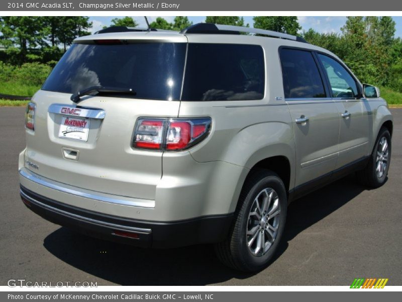 Champagne Silver Metallic / Ebony 2014 GMC Acadia SLT