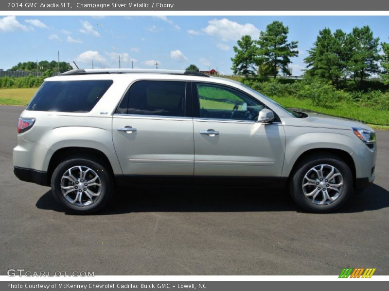 Champagne Silver Metallic / Ebony 2014 GMC Acadia SLT