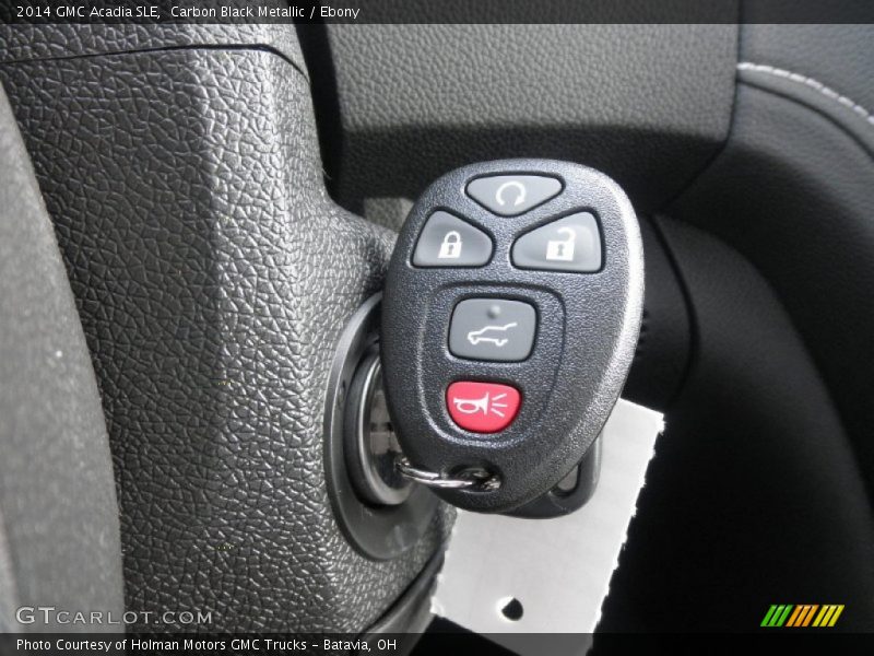 Carbon Black Metallic / Ebony 2014 GMC Acadia SLE