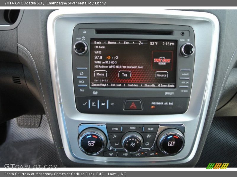 Champagne Silver Metallic / Ebony 2014 GMC Acadia SLT