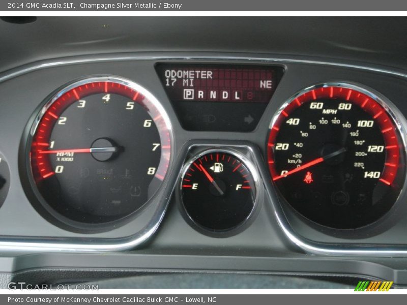 Champagne Silver Metallic / Ebony 2014 GMC Acadia SLT