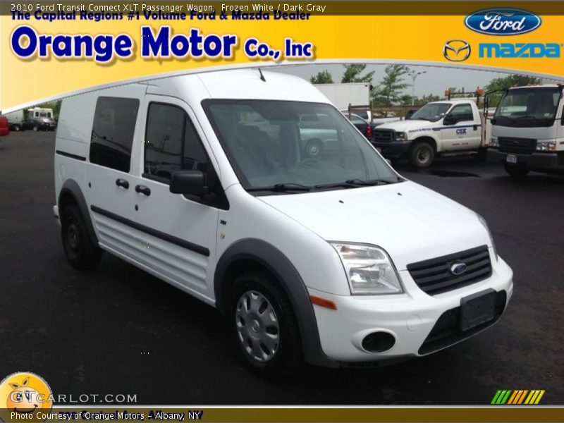 Frozen White / Dark Gray 2010 Ford Transit Connect XLT Passenger Wagon