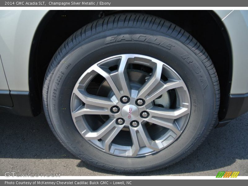 Champagne Silver Metallic / Ebony 2014 GMC Acadia SLT