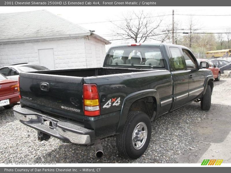 Forest Green Metallic / Graphite 2001 Chevrolet Silverado 2500HD LS Extended Cab 4x4