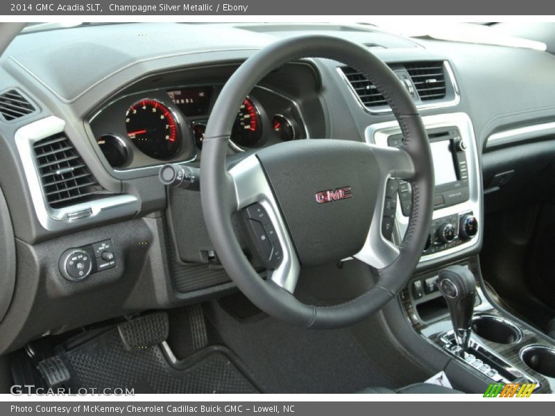 Champagne Silver Metallic / Ebony 2014 GMC Acadia SLT