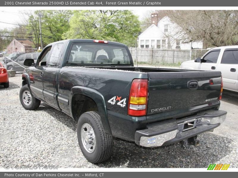 Forest Green Metallic / Graphite 2001 Chevrolet Silverado 2500HD LS Extended Cab 4x4