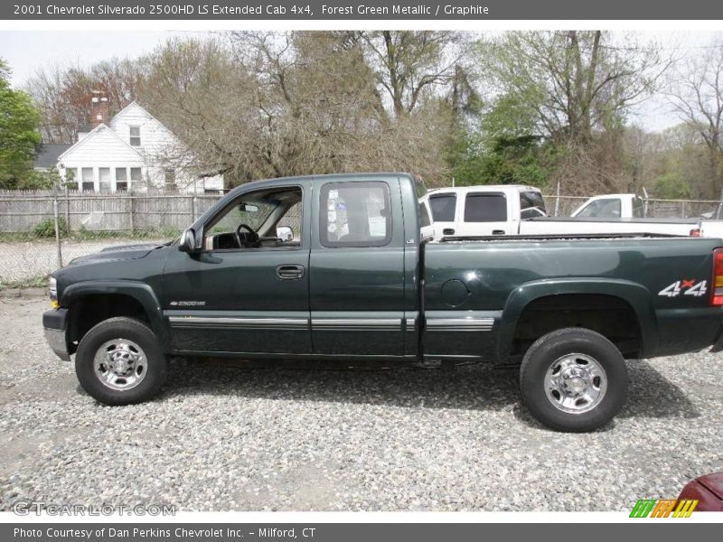 Forest Green Metallic / Graphite 2001 Chevrolet Silverado 2500HD LS Extended Cab 4x4