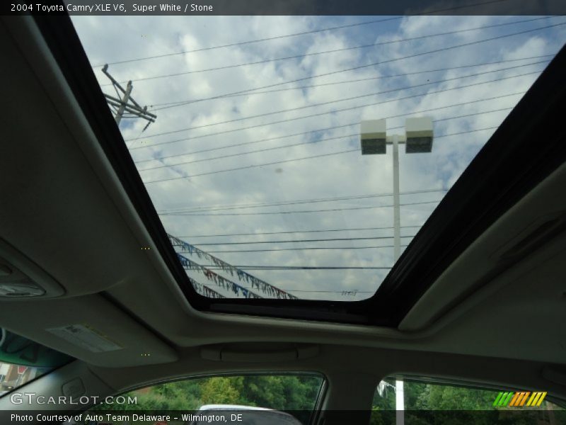 Super White / Stone 2004 Toyota Camry XLE V6