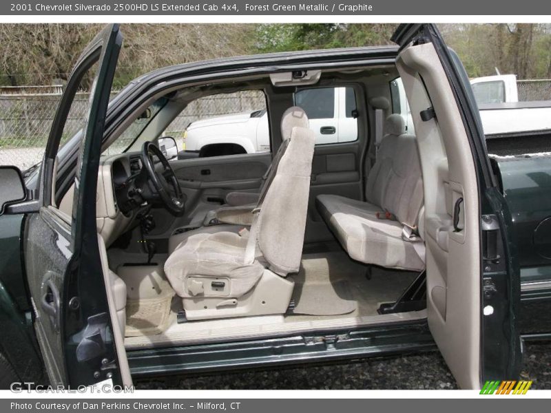Forest Green Metallic / Graphite 2001 Chevrolet Silverado 2500HD LS Extended Cab 4x4