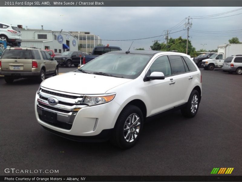 White Suede / Charcoal Black 2011 Ford Edge SEL AWD