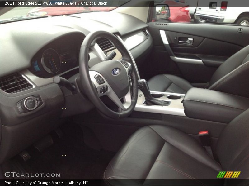 White Suede / Charcoal Black 2011 Ford Edge SEL AWD