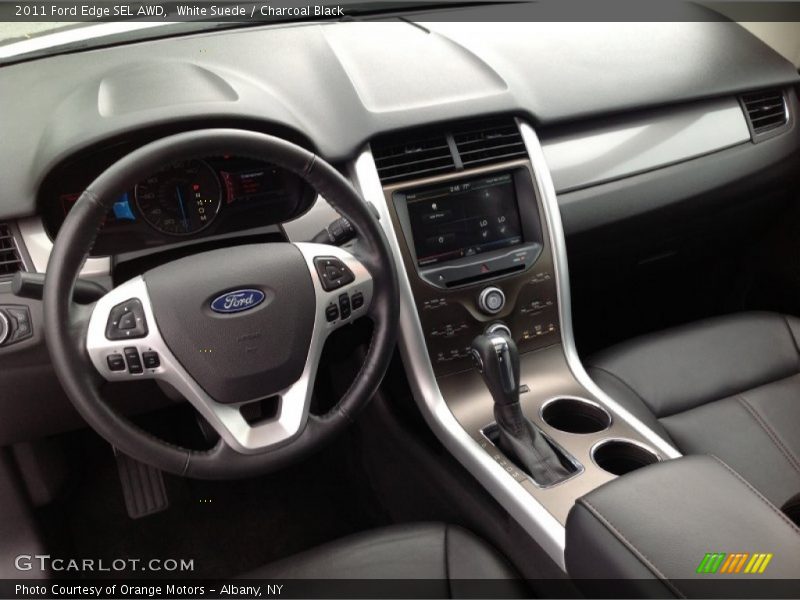 White Suede / Charcoal Black 2011 Ford Edge SEL AWD