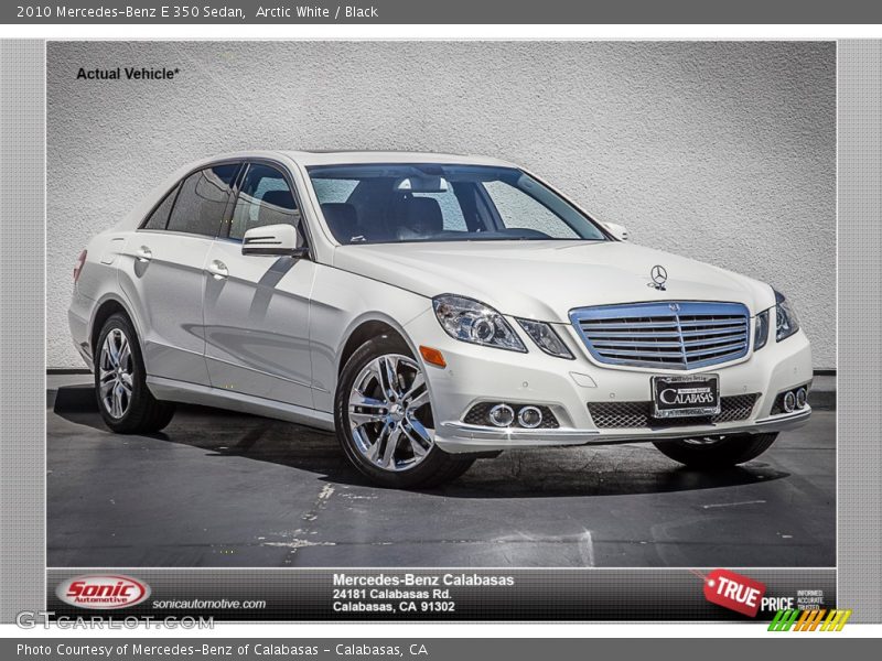 Arctic White / Black 2010 Mercedes-Benz E 350 Sedan