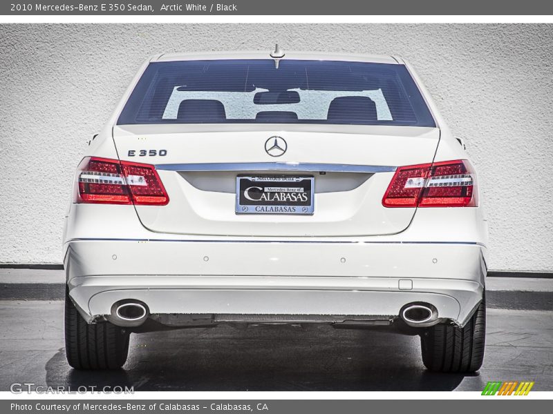 Arctic White / Black 2010 Mercedes-Benz E 350 Sedan