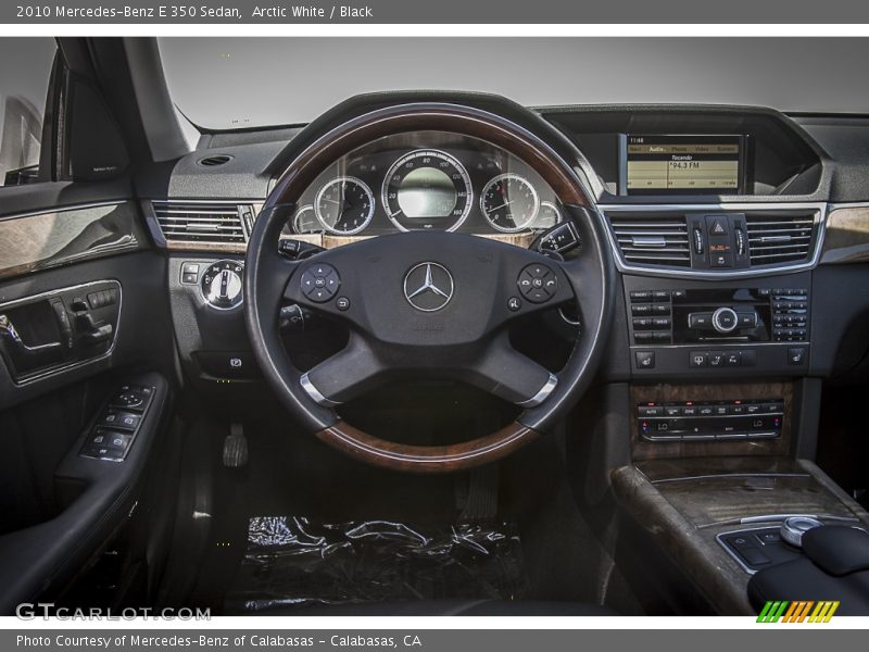 Arctic White / Black 2010 Mercedes-Benz E 350 Sedan