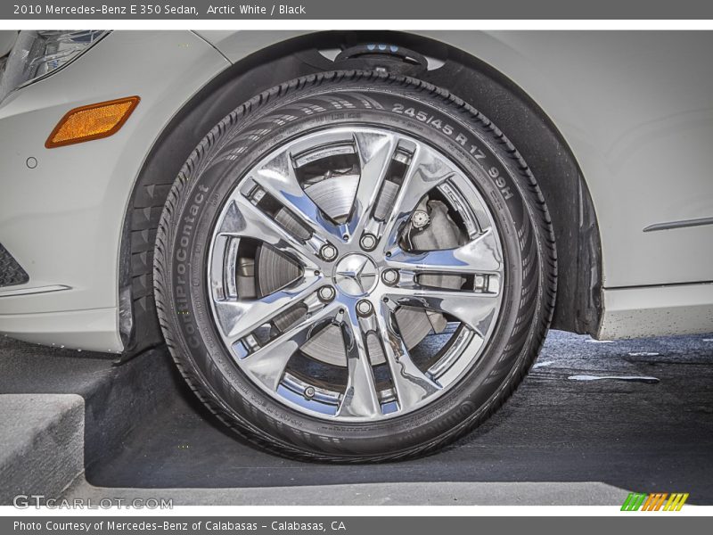 Arctic White / Black 2010 Mercedes-Benz E 350 Sedan