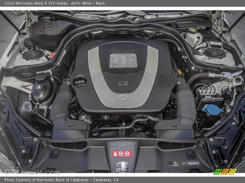 Arctic White / Black 2010 Mercedes-Benz E 350 Sedan