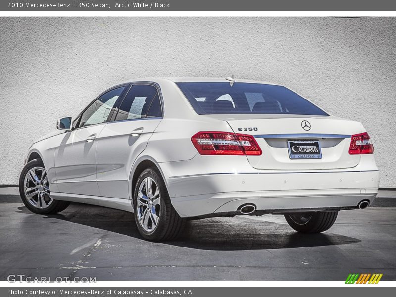 Arctic White / Black 2010 Mercedes-Benz E 350 Sedan