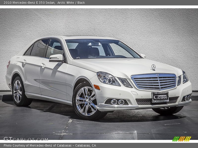 Arctic White / Black 2010 Mercedes-Benz E 350 Sedan
