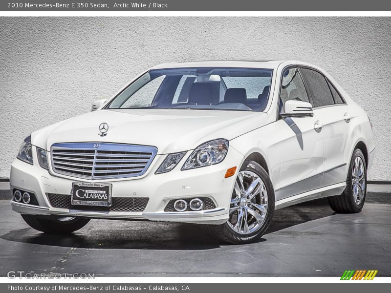 Arctic White / Black 2010 Mercedes-Benz E 350 Sedan