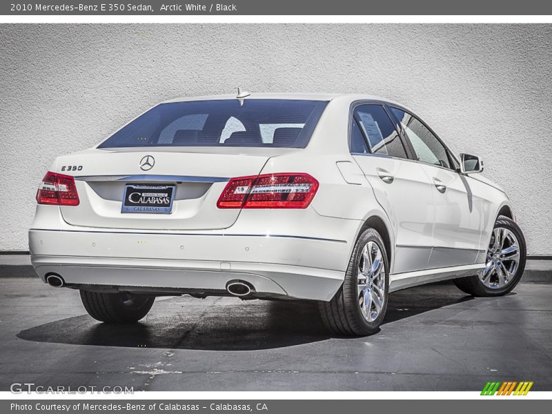 Arctic White / Black 2010 Mercedes-Benz E 350 Sedan
