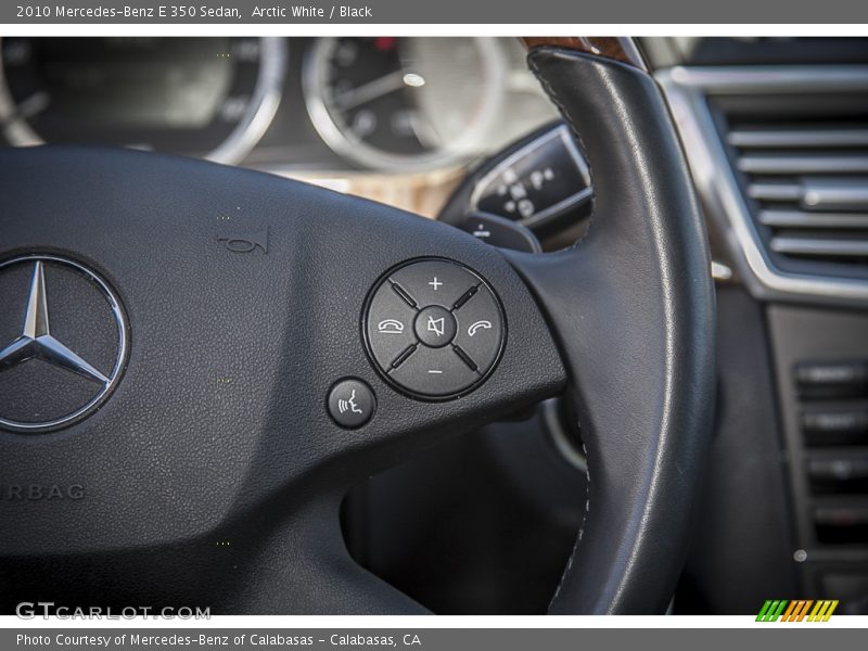 Arctic White / Black 2010 Mercedes-Benz E 350 Sedan