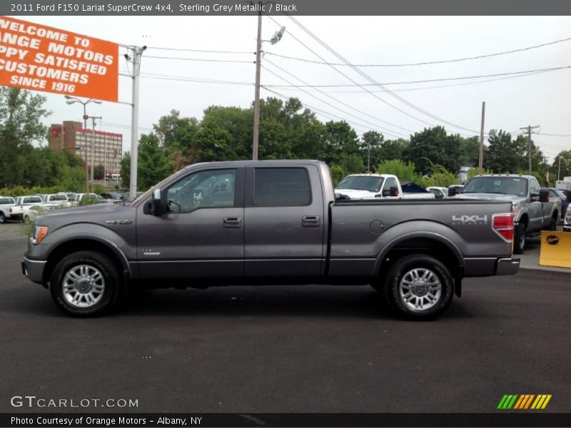 Sterling Grey Metallic / Black 2011 Ford F150 Lariat SuperCrew 4x4