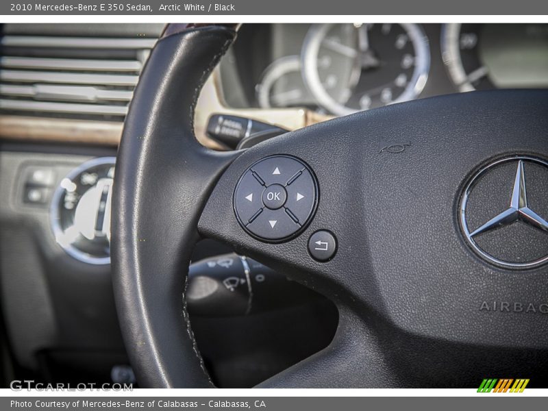 Arctic White / Black 2010 Mercedes-Benz E 350 Sedan