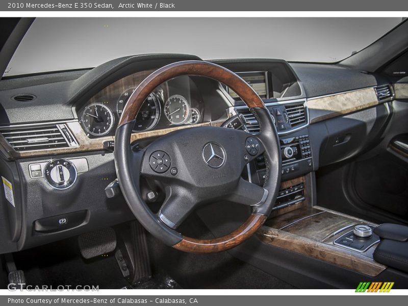 Arctic White / Black 2010 Mercedes-Benz E 350 Sedan