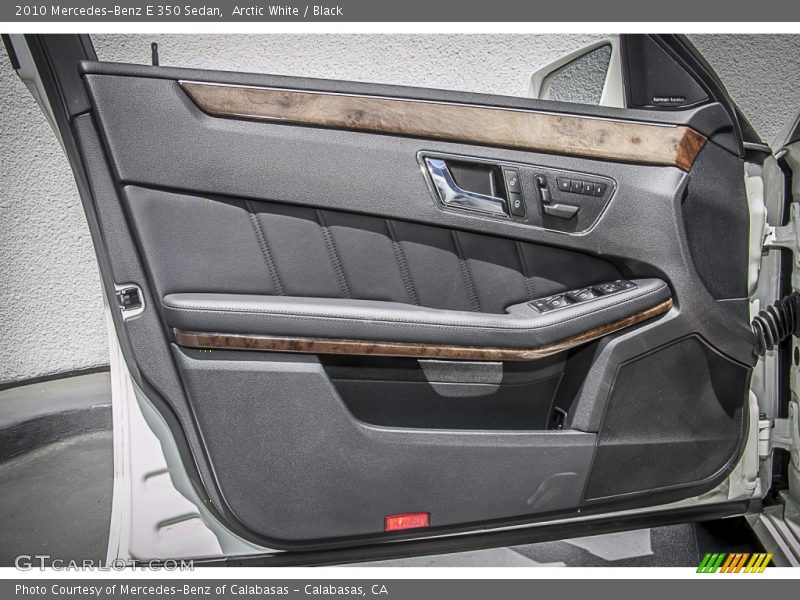 Arctic White / Black 2010 Mercedes-Benz E 350 Sedan