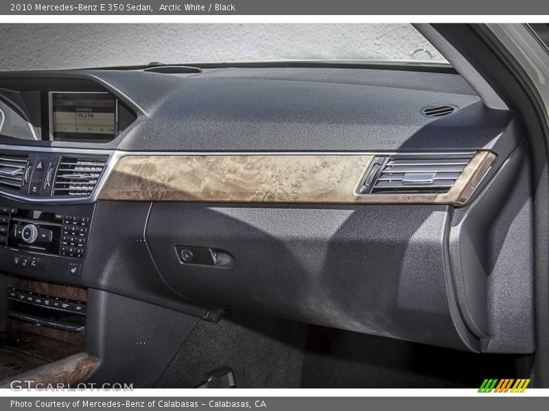 Arctic White / Black 2010 Mercedes-Benz E 350 Sedan