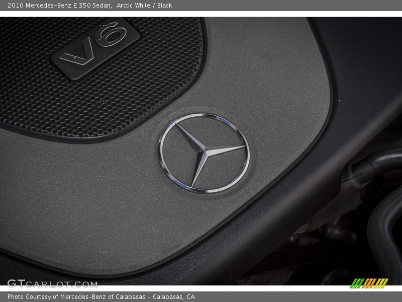 Arctic White / Black 2010 Mercedes-Benz E 350 Sedan