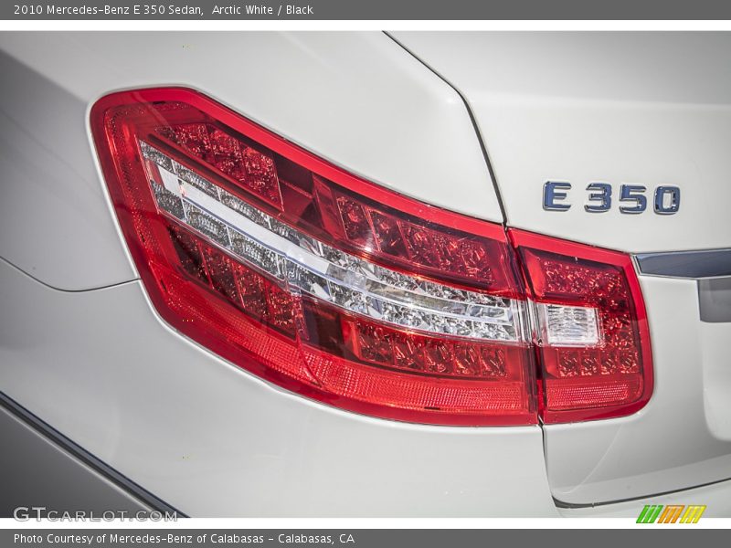 Arctic White / Black 2010 Mercedes-Benz E 350 Sedan