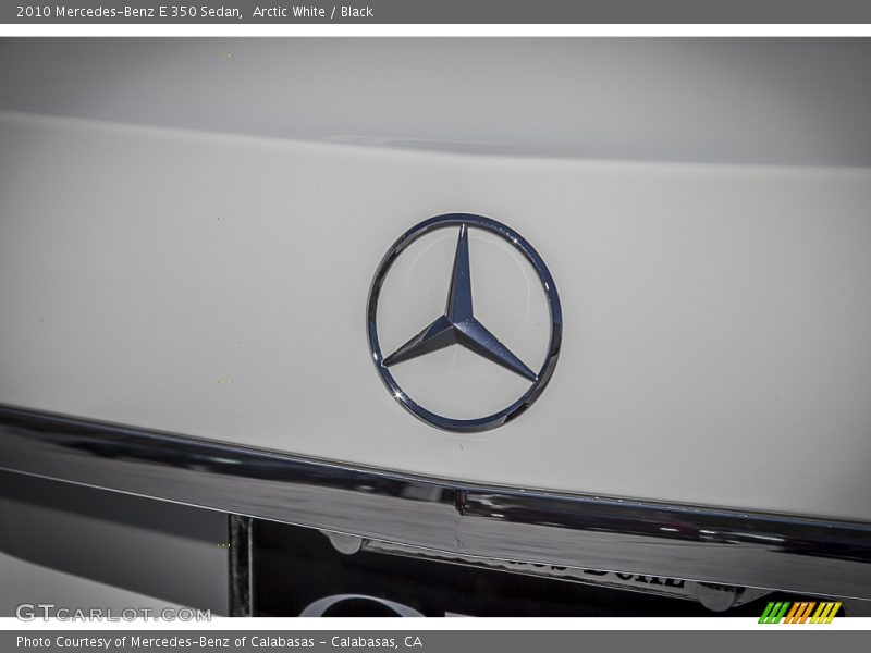 Arctic White / Black 2010 Mercedes-Benz E 350 Sedan