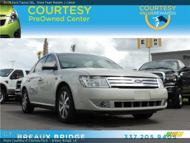 Dune Pearl Metallic / Camel 2008 Ford Taurus SEL